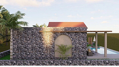 Yalıçiftlik'te Şömineli, Havuzlu, Yerden Isıtmalı 4+1 Müstakil Villa