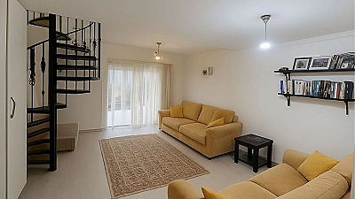 Renovated 2+1 Duplex 50 m to Blue Flag Beach in Ortakent Muskebi